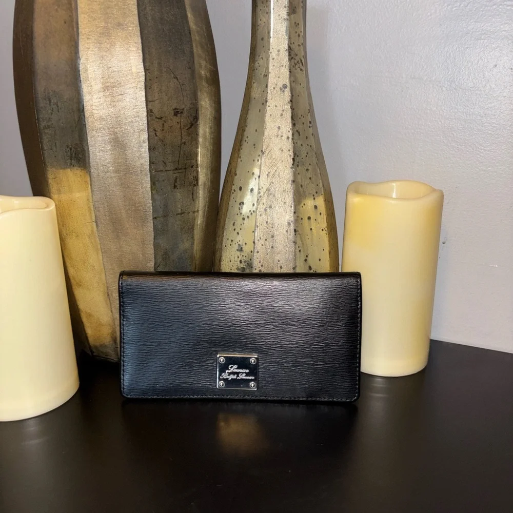 Lauren Ralph Lauren Black Leather Wallet